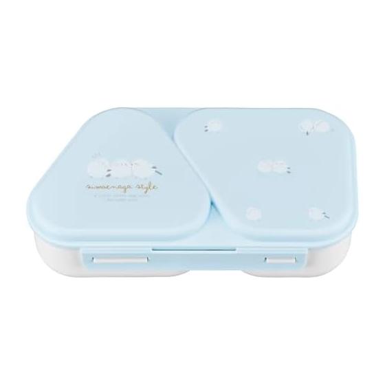 OSK Onigiri Lunch Case Shimaenaga LS-15 Light Blue 465ml