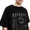Baseball Bat And Ball Drawing T Shirt Accessories Men Women Cotton Casual T-shirt Short Sleeve Clothes Gift Idea