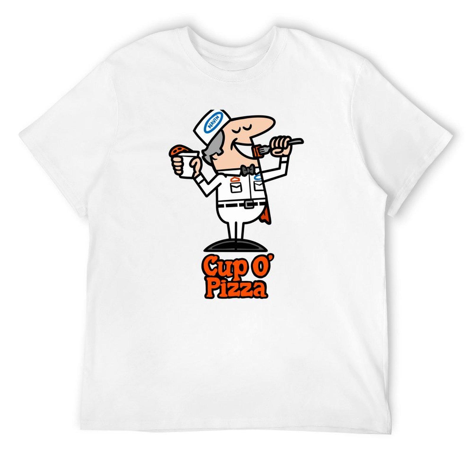 Cup O  Pizza T-Shirt basketball graphic tees graphic shirts cute tops plain Men s t shirts S