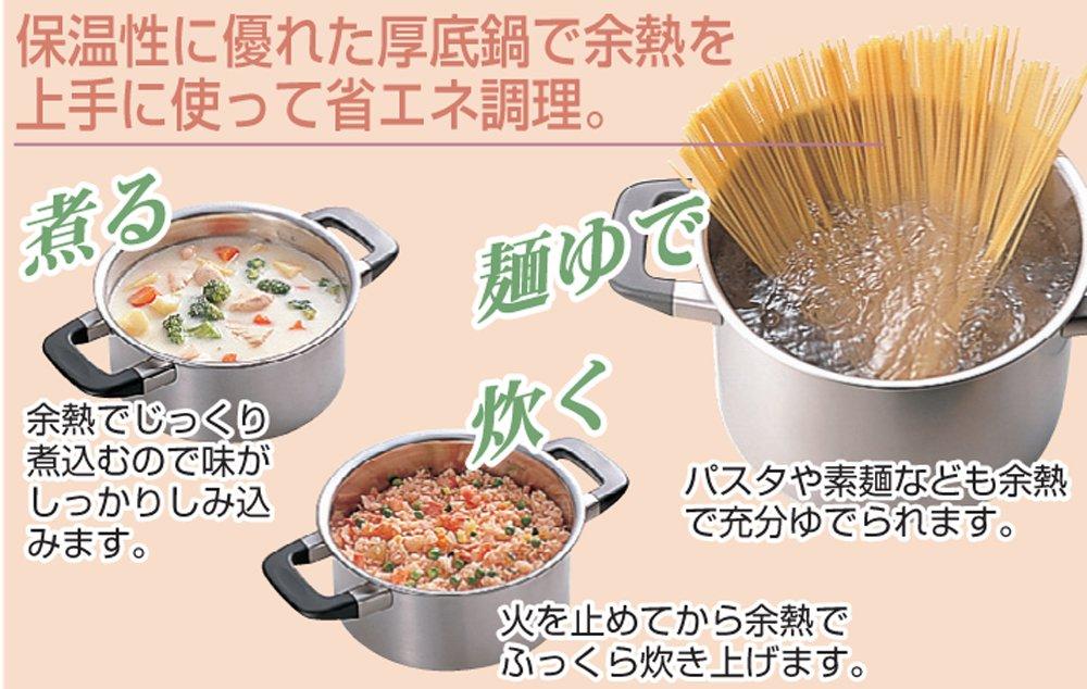 Miyazaki Seisakusho Stainless Steel Double-Handled Pot, 25cm, Sustina Shallow Double-Handled Pot SU-25S