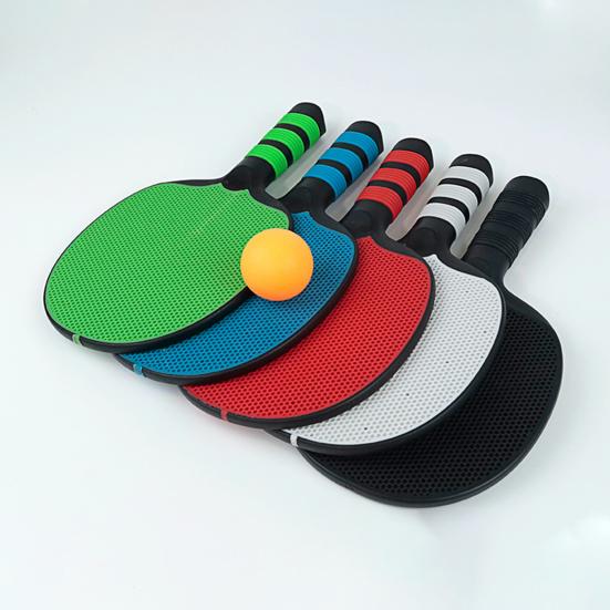 Ping Pong Paddles Silicone Table Tennis Racket Pingpong Training Bat with Ergonomic Handle for Beginner