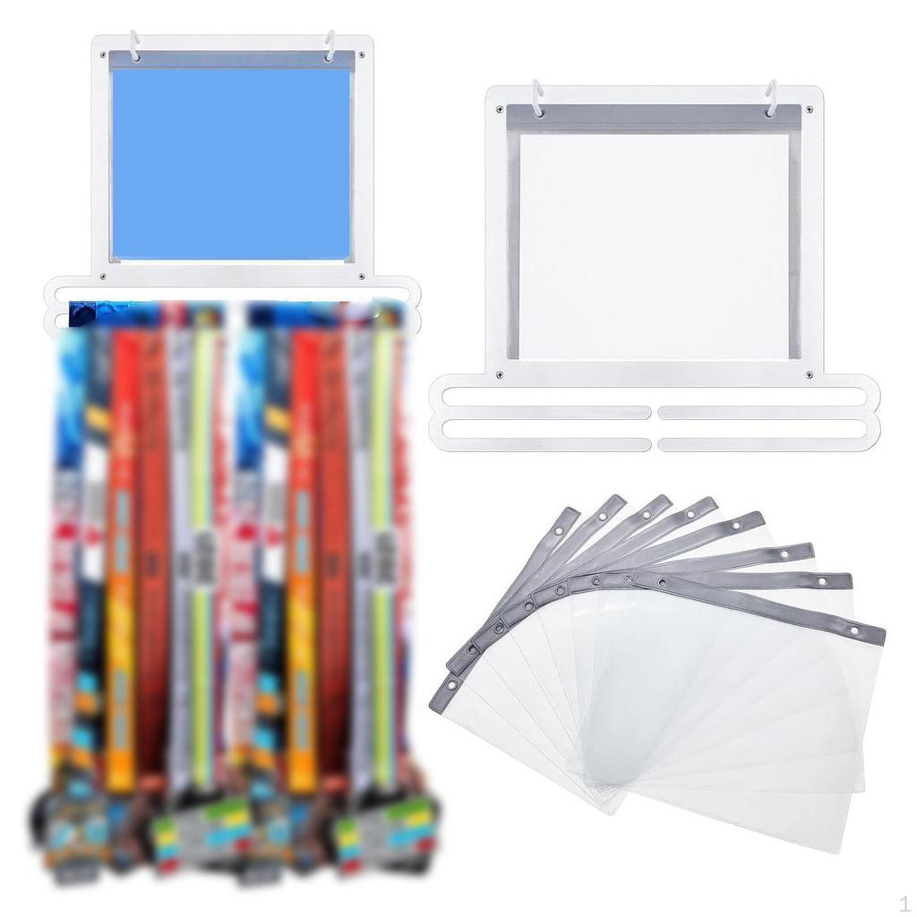 Medal Display Rack for Running Medals with Screws And Storage Gymnastics Swimming