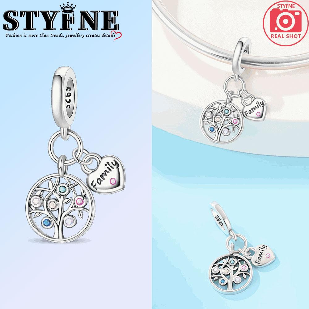 

Copper Shining Blue Stars And Moon Couple Oath Ring Charms Beads Pendant For Original Bracelet Woman Girl Jewelry