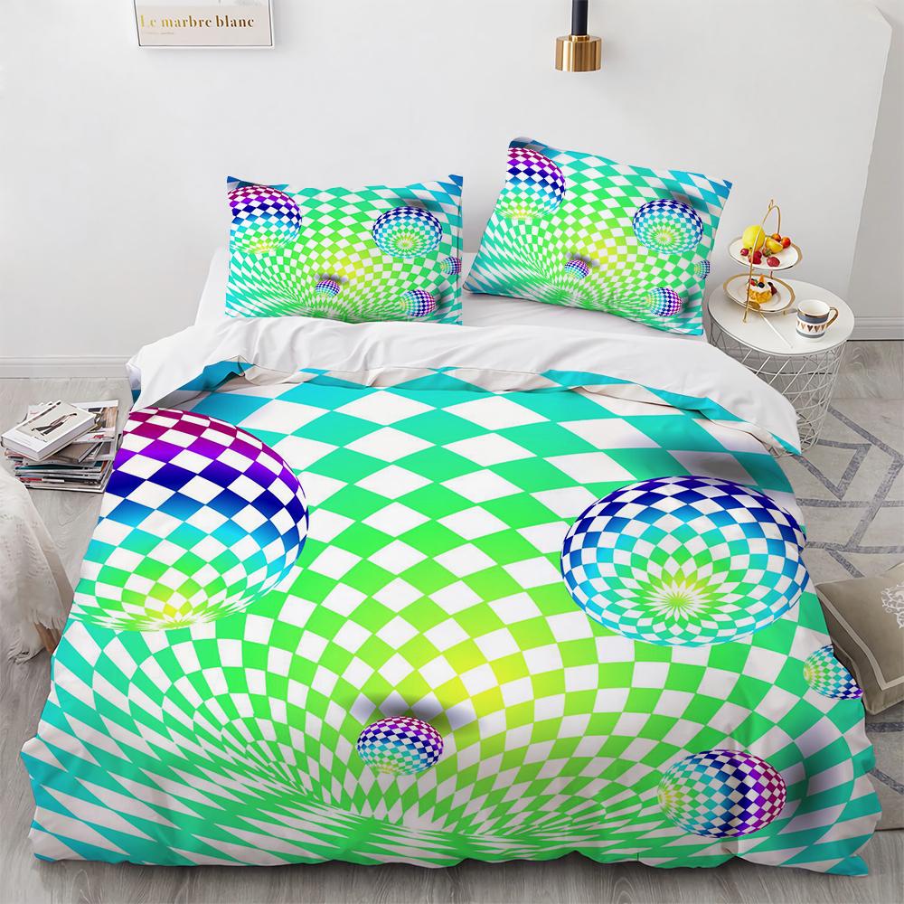 Psychedelic Digital Printing Bedding Set 3D Duvet Cover Set Microfiber Adults Women Single Queen King Twin Full Size Bed Linen