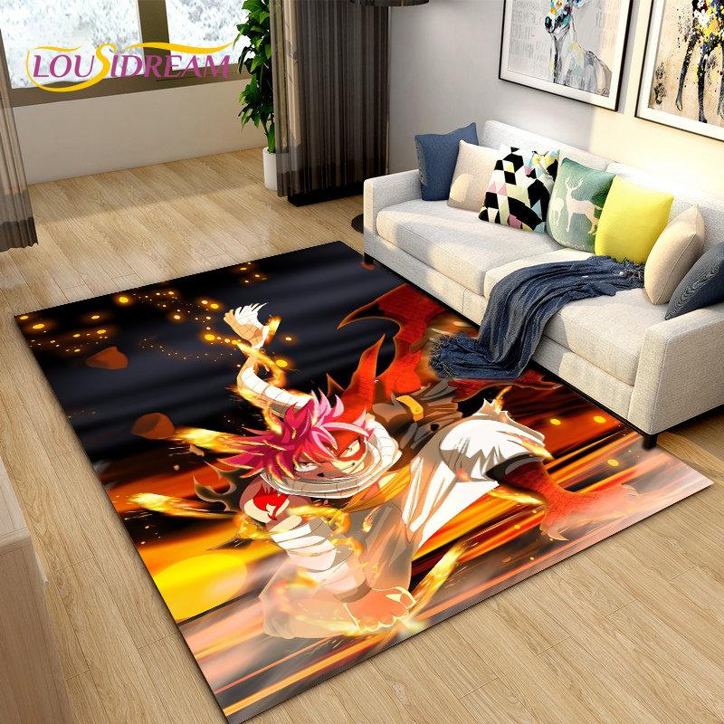 Fairy Tail Japan Anime Cartoon Area Rug,Carpet Rug for Living Room Bedroom Sofa Doormat Decoration, Kids Play Non-slip Floor Mat