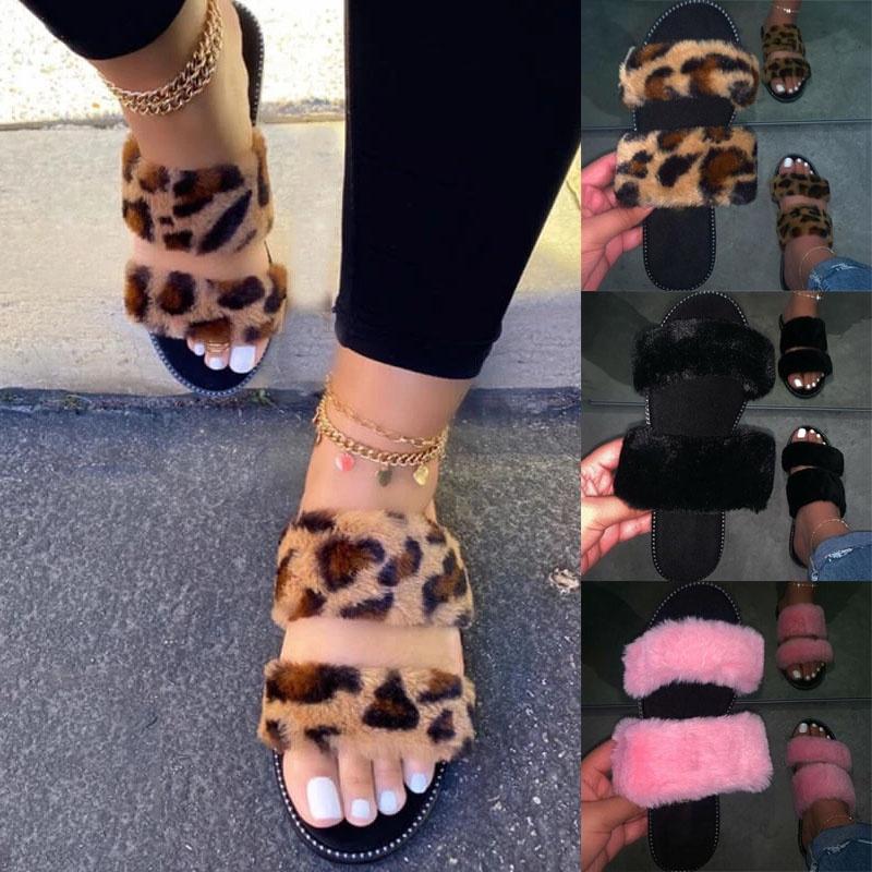 Cozy And Soft Women Fur Fluffy Sliders Slippers Perfect For Summer Relaxation