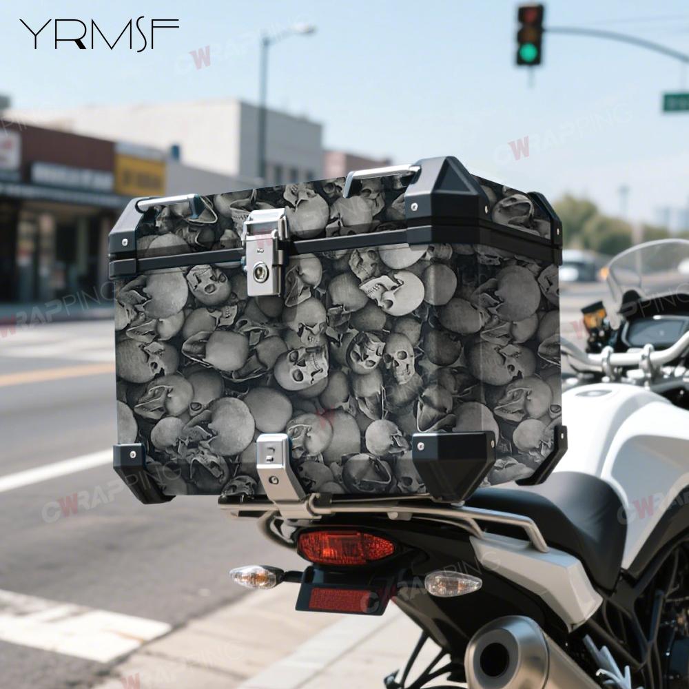 Car Sticker Vinyl Ghost Off-road Vehicle Wrapping Film Skull Halloween Skateboard Graffiti Motorcycle Black Wrap Bicycle Bodies