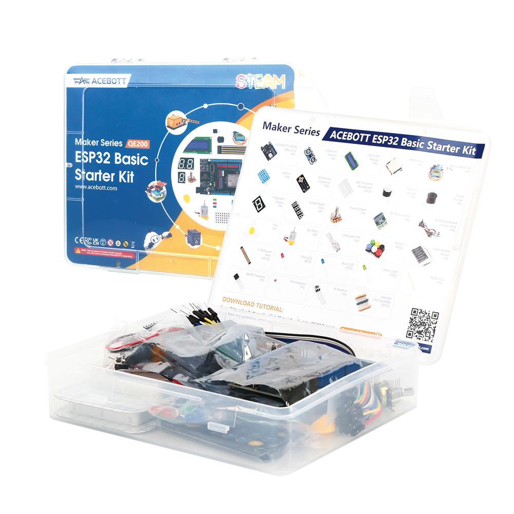 

ACEBOTT ESP32 Basic Starter Kit programming kit with sensors IoT ESP32 electronic engineering learning kit for Arduino ESP32 Starter Kit
