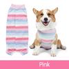 Yousheng Dog Weaning Suit Stripes Pattern Wound Recovery Elastic Pet Surgery Recovery Suit Pet Supplies
