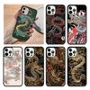 Ancient Japanese Dragon Phone Case Cover For iPhone 17 Air 15 Pro MAX 16 Plus 14 12 11 13 Coque