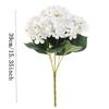 1 szt. 39 cm Biały Sztuczny Bukiet Kwiatów Hortensji do Dekoracji Domu, Pokoju, Ślubu, Dekoracja Stołu, Kompozycja Kwiatowa