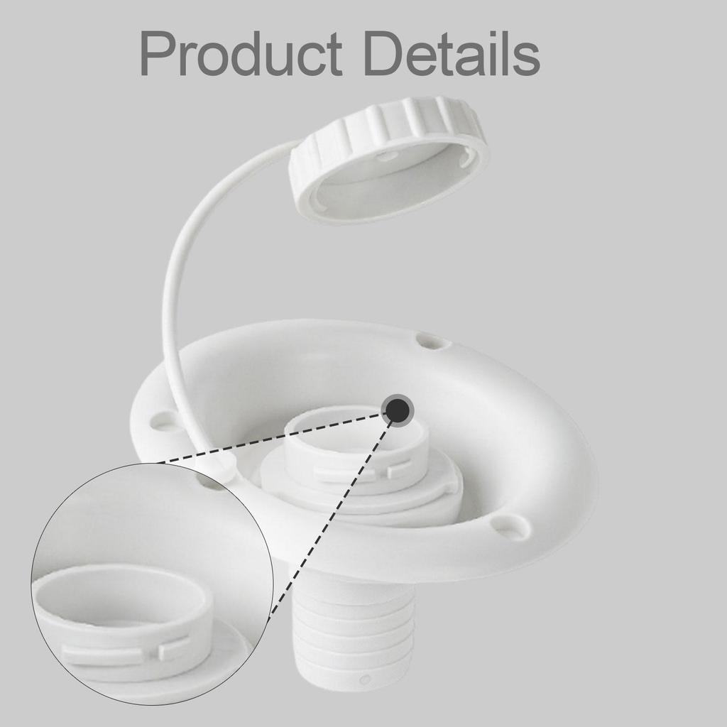 Gravity Water Fill Hatch Inlet PP Sturdy Material Vent Hole Dustproof Cover Direct Replacement for RV Motorhome