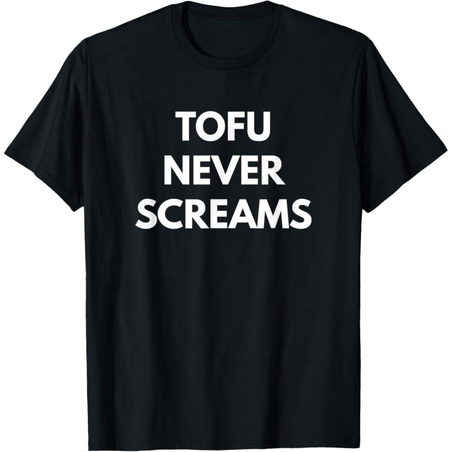 Tofu Never Screams t-shirt - Vegan Lifestyle T-Shirt XXXXXL чёрный