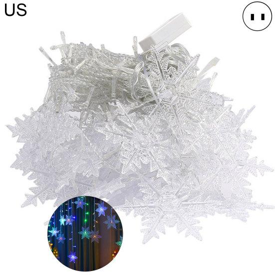Curtain Lamp Attractive Super Bright Romantic Lighting Soft Energy-saving Decorative Waterproof Christmas Snowflake Icicle Lights