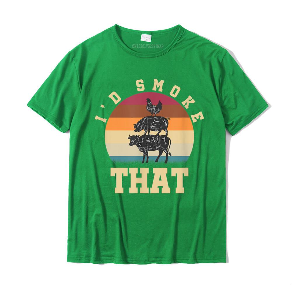 Id Smoke That Funny Smoked Pork Meat Lover BBQ Gift Barbecue TShirt Normal Tops Shirts Cotton Unisex T Shirts Normal Classic