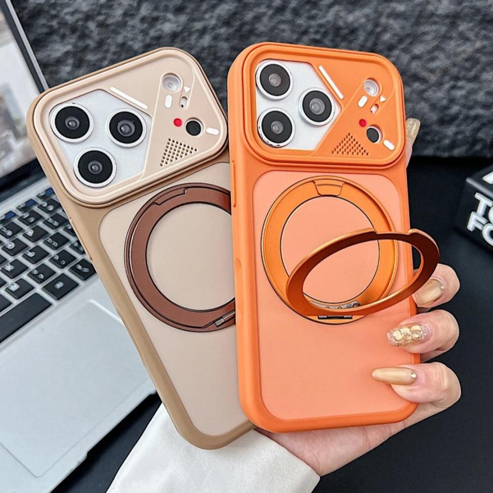 Official Magnetic Phone Case For For Iphone 17 11 12 13 14 1 16 Pro Max Air 1 16 14 Plus 360 Metal Stand Protector Cover