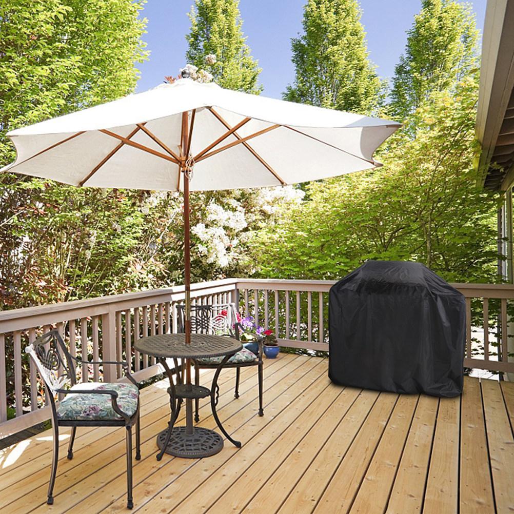 Waterproof Bbq Grill Cover Square Barbecue Cover Size L Heavy Duty 210D Oxford Cloth Protective Covers Dust Rain Resistant