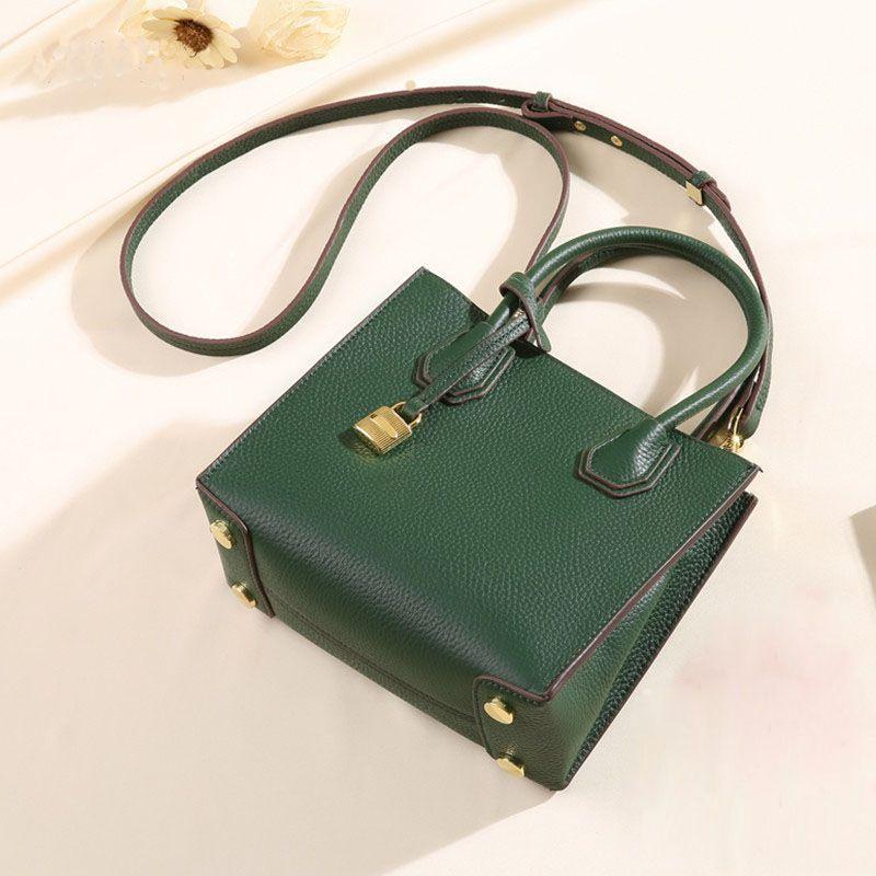 Taška Tote Top z pravé kůže dámská s uzamykatelným vrškem kabelka přes rameno crossbody