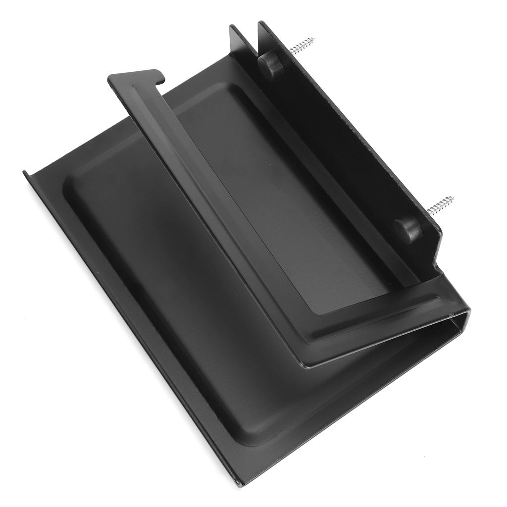 Toilet Paper Rack Wall Mounted Paper Towel Stand with Phone Holder Bathroom Supplies Black