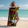 1pc Football Team (25) Beach Towel, Comfortable and Thick, and Swimming/Bath/Picnic/Camping Towel, Suitable for Seaside Beaches