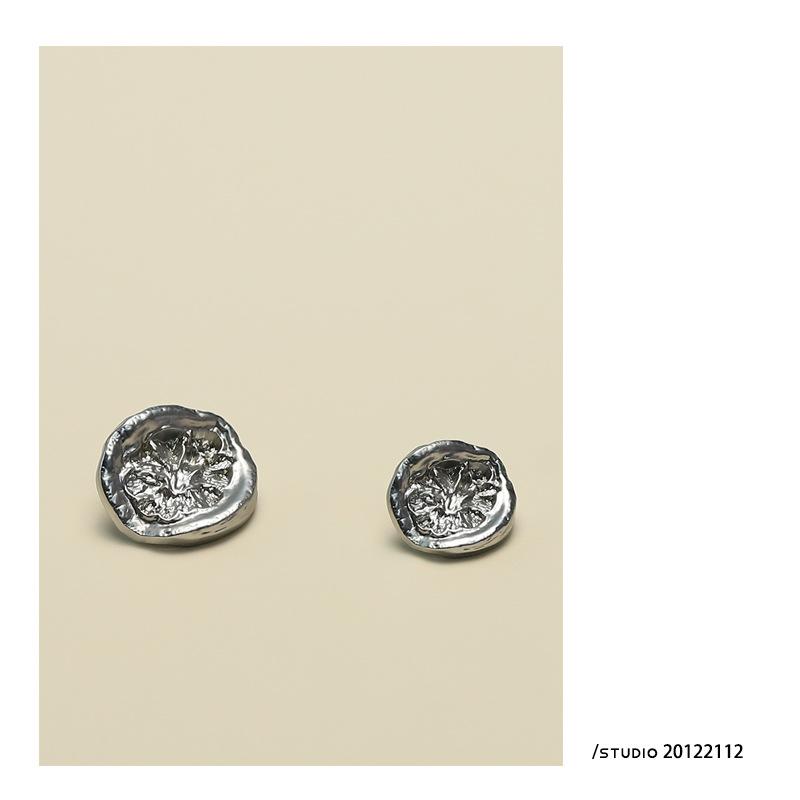 Silberne Metallknöpfe für Bekleidung, Nähzubehör, Mäntel, Jacken, DIY-Bastelbedarf, Handarbeitsdekoration, 10 Stück