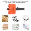 Hole Saw Drill Bit Sharply Teeth Easy Chip Removal High Hardness HSS Hole Cutter with Arbor for Wood Metal