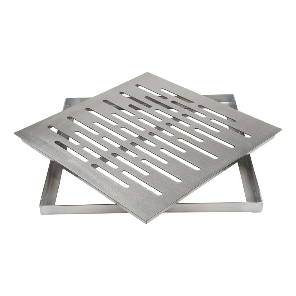 Multi-Hole Drain Cover Stainless Steel Drain Cover Wet Area Stability Efficient Drainage Solution Heavy-Duty Construction