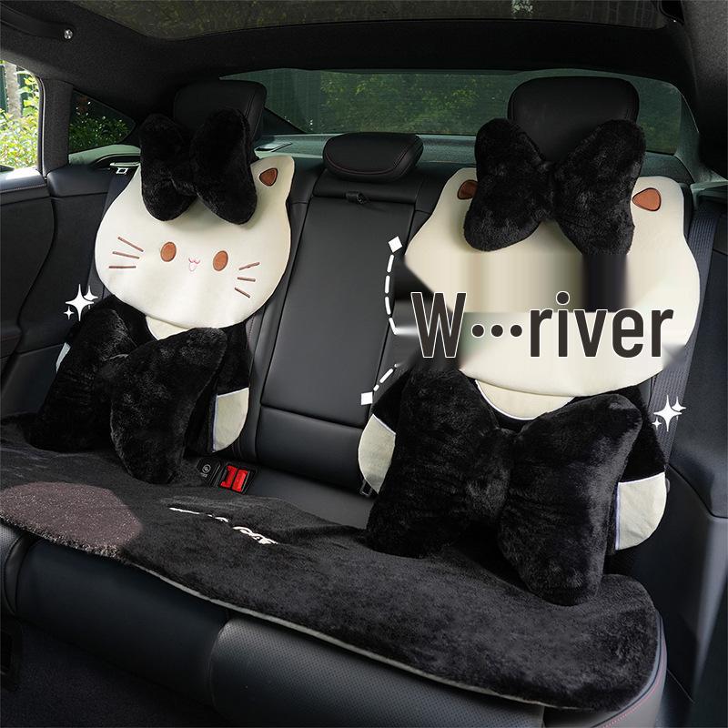 2025 Winter Plush Cat Car Seat Cushion Cover