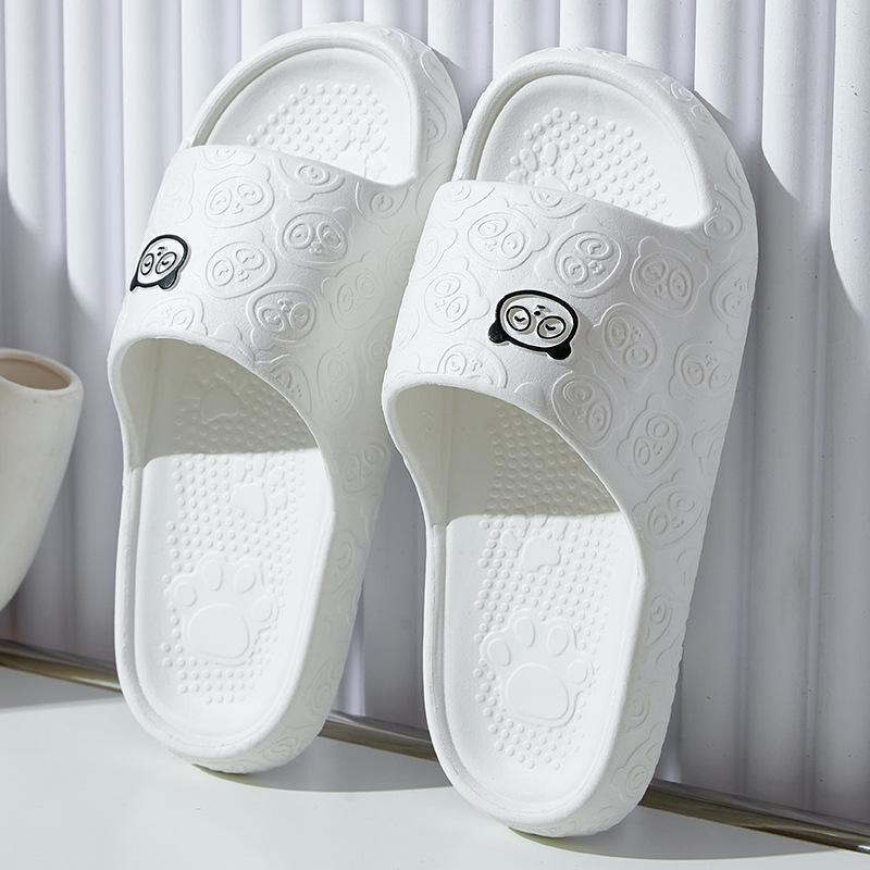 Slippers Female Summer Cartoon Hotel Indoor Couple Home Bath Non-slip Thick Bottom Household Sandals Male
