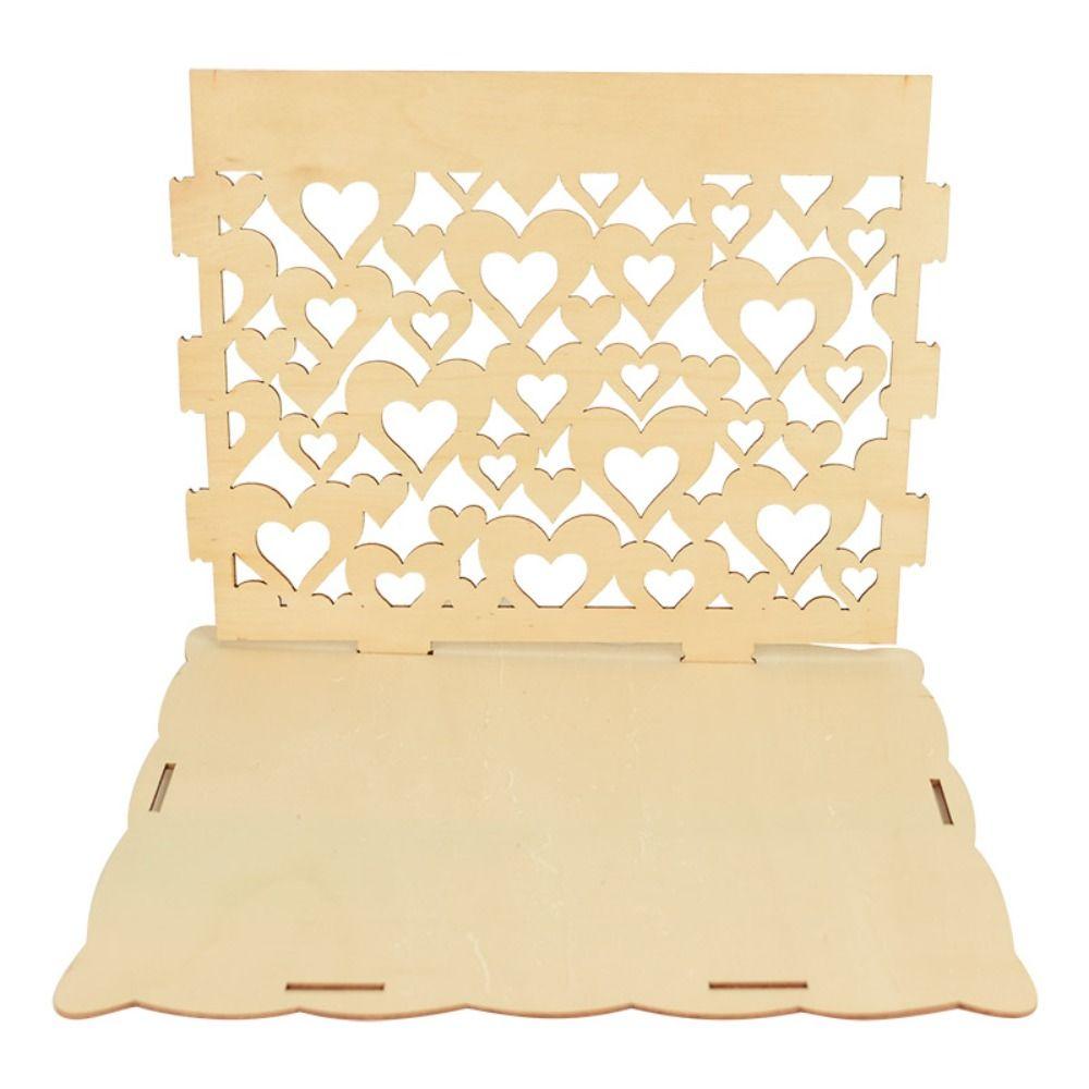 With Pattern Invitation Gift For Wedding Card Party Supplies Card Box Wedding Decoration Wooden Box