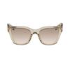 Saint Laurent Logo-Print Acetat Quadratische Sonnenbrille Herren Sonnenbrille Beige SL641