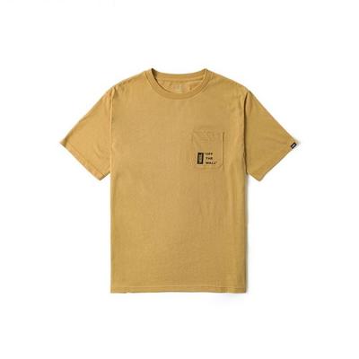 Vans T-shirt Décontracté Confortable à Manches Courtes Évacuant l'Humidité Hauts Unisexes Jaune VN000GQ65QJ