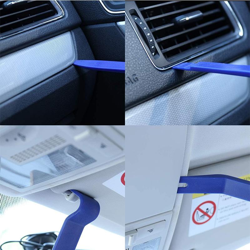 15/5Pcs Auto Trim Removal Tool Kit Pry Tools Car Fastener Rivet Clips Remover No-Scratch Car Radio Panel Door Trim Removal Set