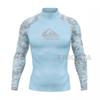 Mens Long Sleeve Rash Guard UPF 50 Sun Protection Swim Shirt Surfing Swimming Snorkeling