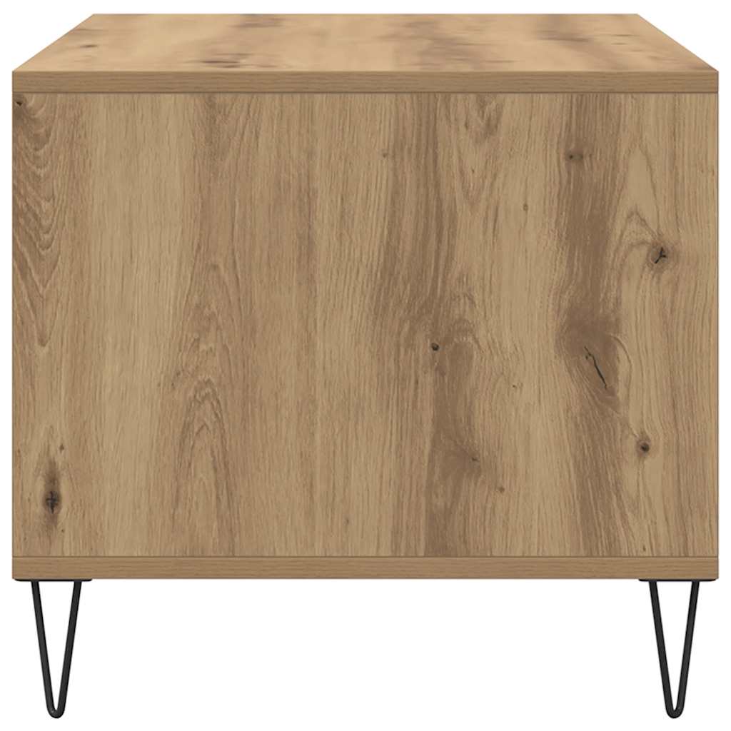Coffee Table Artisan Oak 90x49x45 cm Wood Based Material