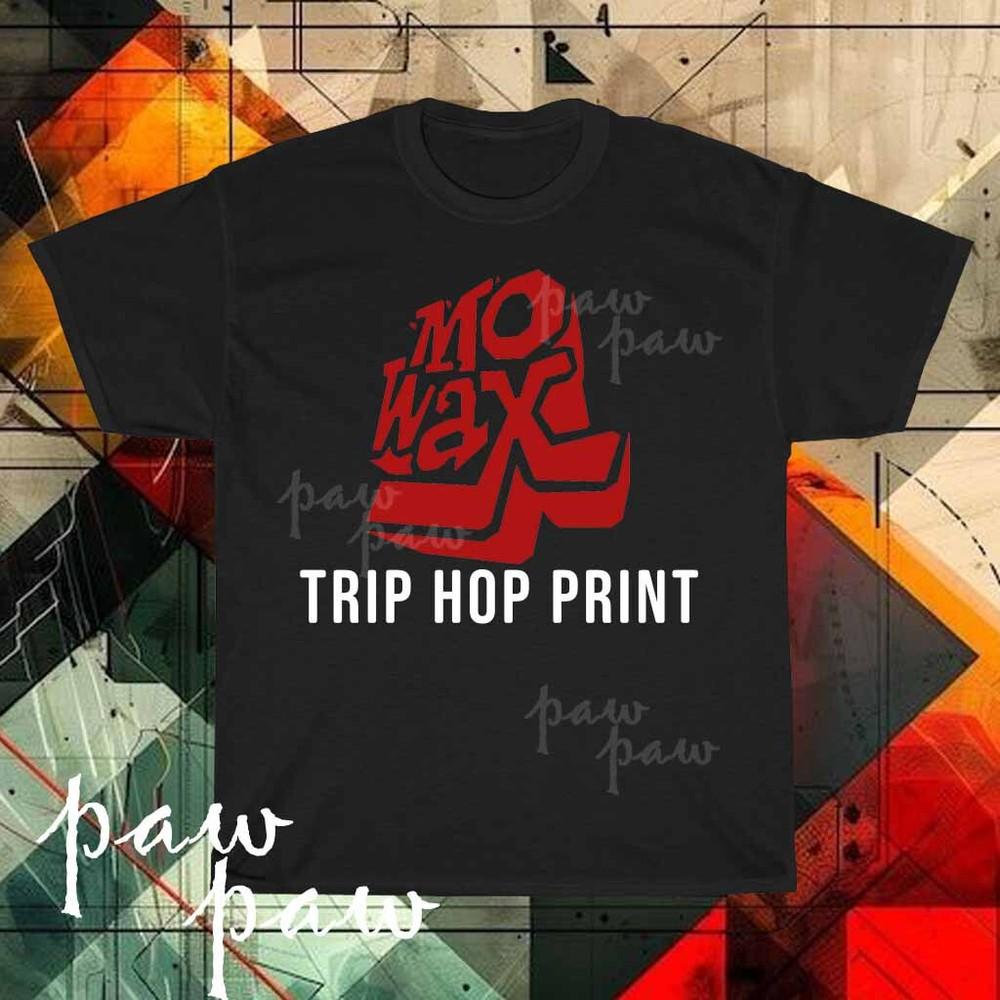 New M Wax Trip Hop Print Active Logo Men's T-shirt funny size S to 5XL