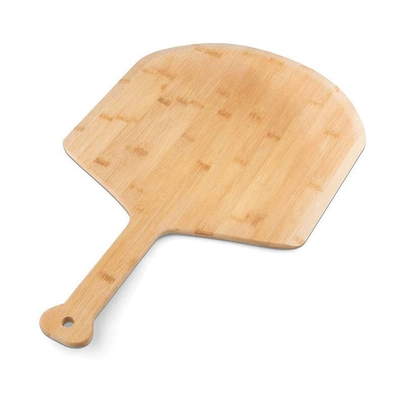 In Stock Bamboo Wood Pizza and Cheese Board - 12 & 15 Inch Pizza Peel/Bread Board