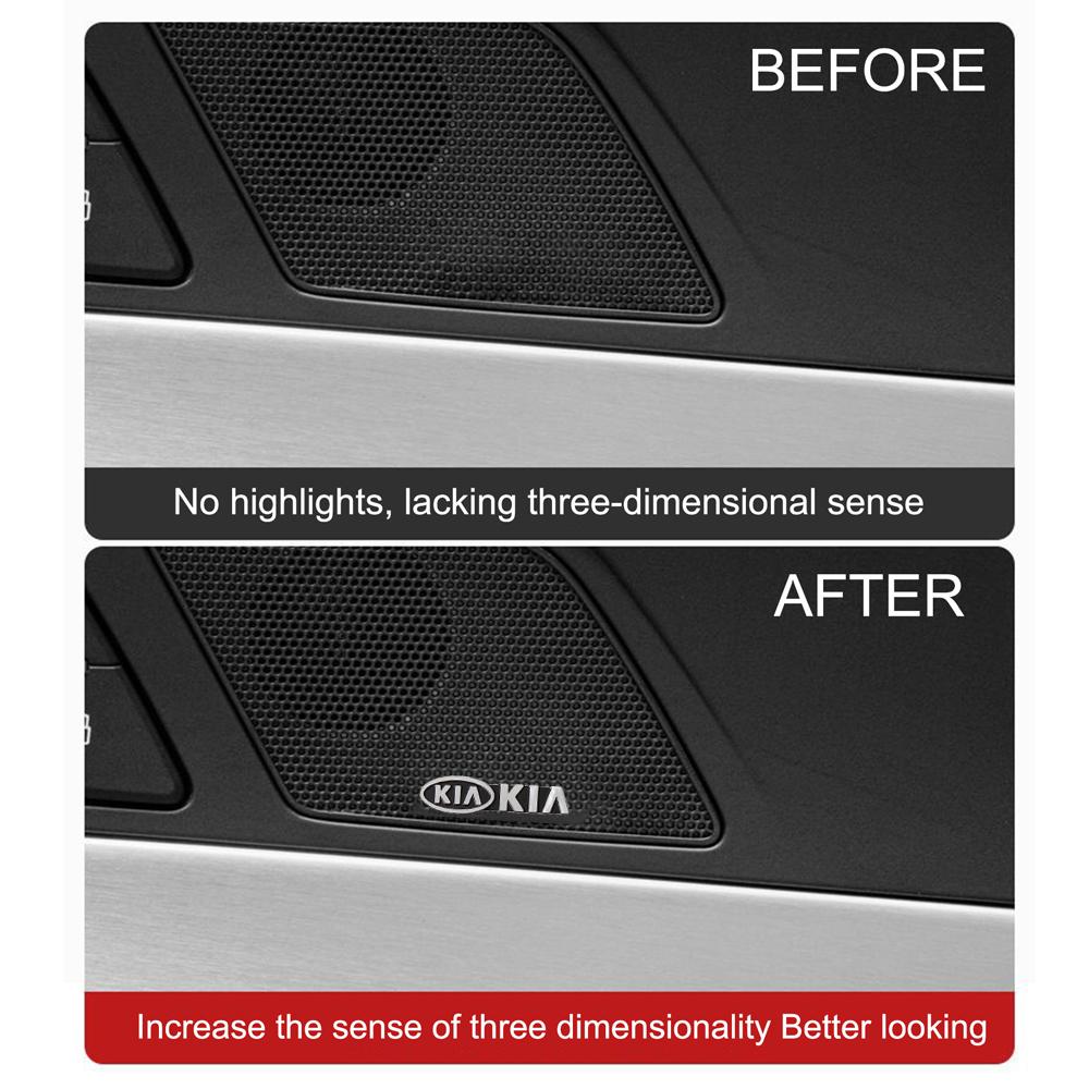 2026 Forró Autómatrica 2/4 db Autó Alumínium Embléma Audio Hangszóró Jelvény Matrica KIA Sportage Ceed Sorento Cerato Optima Picanto-hoz