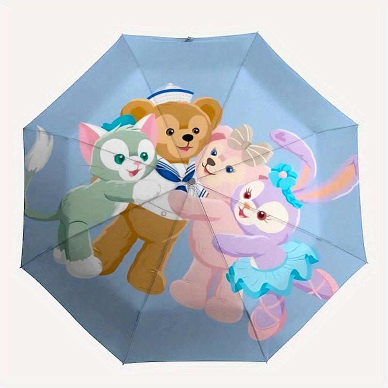 

1pc Duffy And Friends Automatic Umbrella 8-Bone Design Compact Gear for Outdoor Travel,Perfect Gift for Friends Birthdays yy250815035