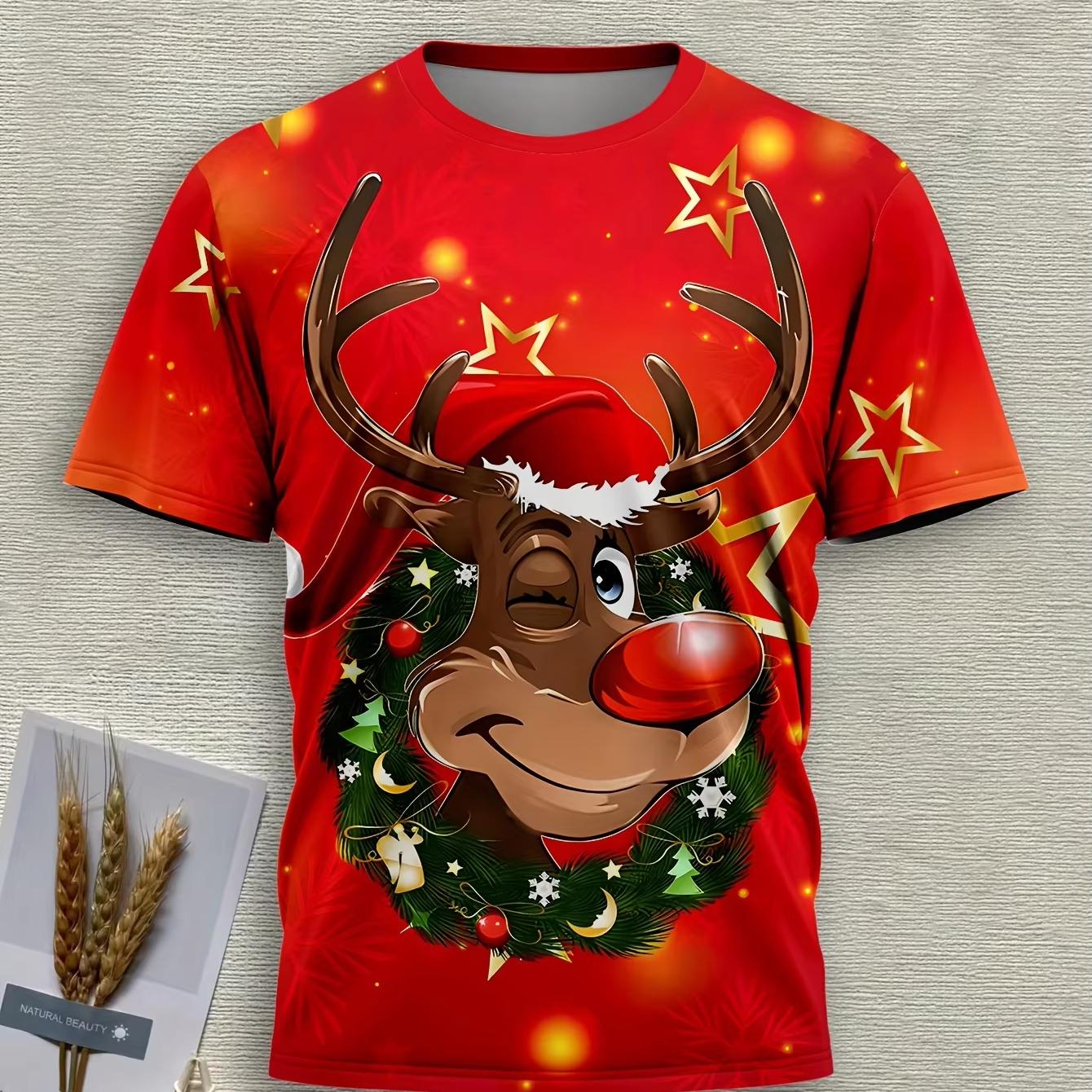 

Забавная 3D печать Счастливого Рождества Детская одежда Повседневные футболки с коротким рукавом для мальчиков девочек 2-14 лет Рождественский подарок для детей Топ 160