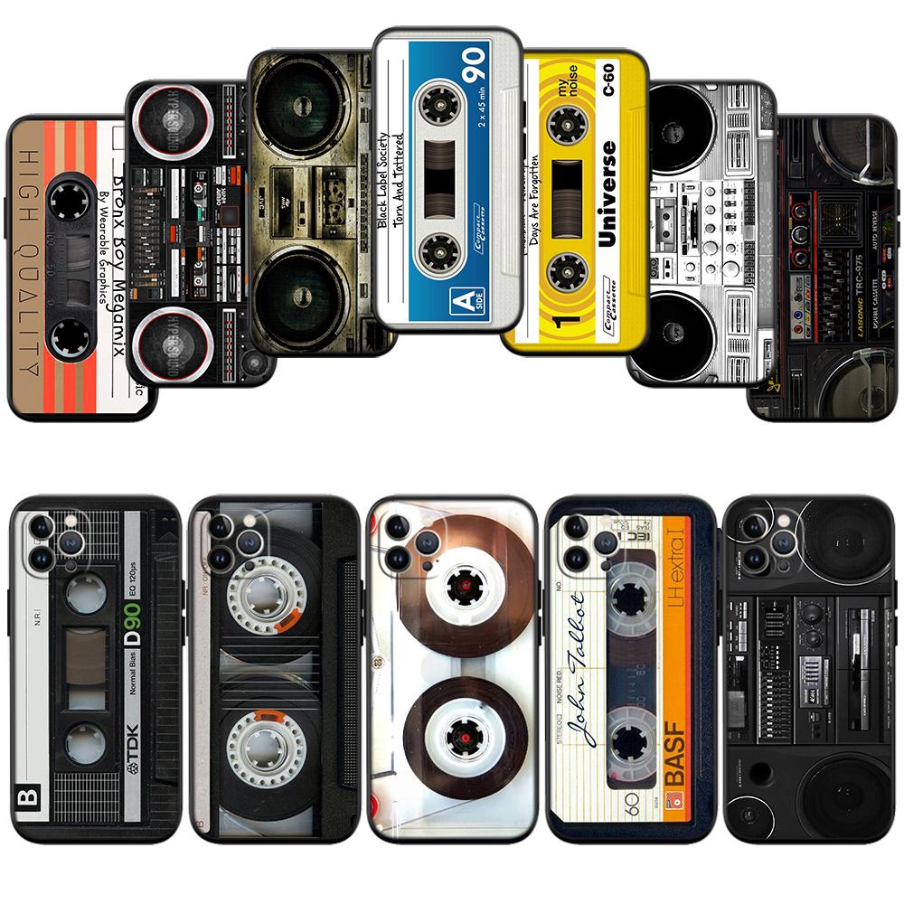 RP9 Boombox Tape Vintage New High-End Shell Phone Case for OPPO A3 Pro A72 A74 A76 A77 A77S A78 A79 A94 A95 A18 A40M A58
