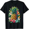 Pineapple Flowers Aloha Hawaii Pineapple T-Shirt