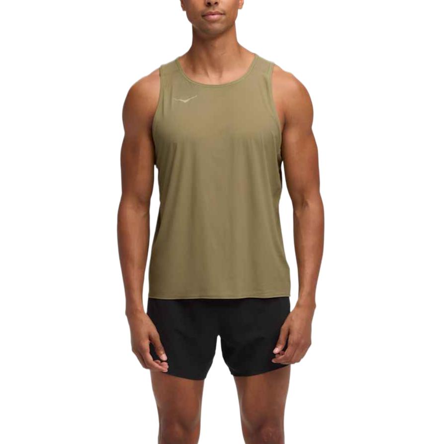 HOKA ONE ONE Tank Top Men s Wild Mushroom 1175770-WDMS L