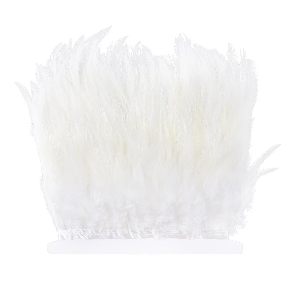 Featherwholesale Colored Chicken Feather Trims 10-15cm Ribbon Sewing Natural Pheasant Feather for Craft Dress Party Costume Plume Decor