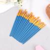 30Pcs Painting Brushes Set Art Round Flat Hair Nylon Hair Paint Brush Pen For Oil Acrylic Watercolor School Art Supplies