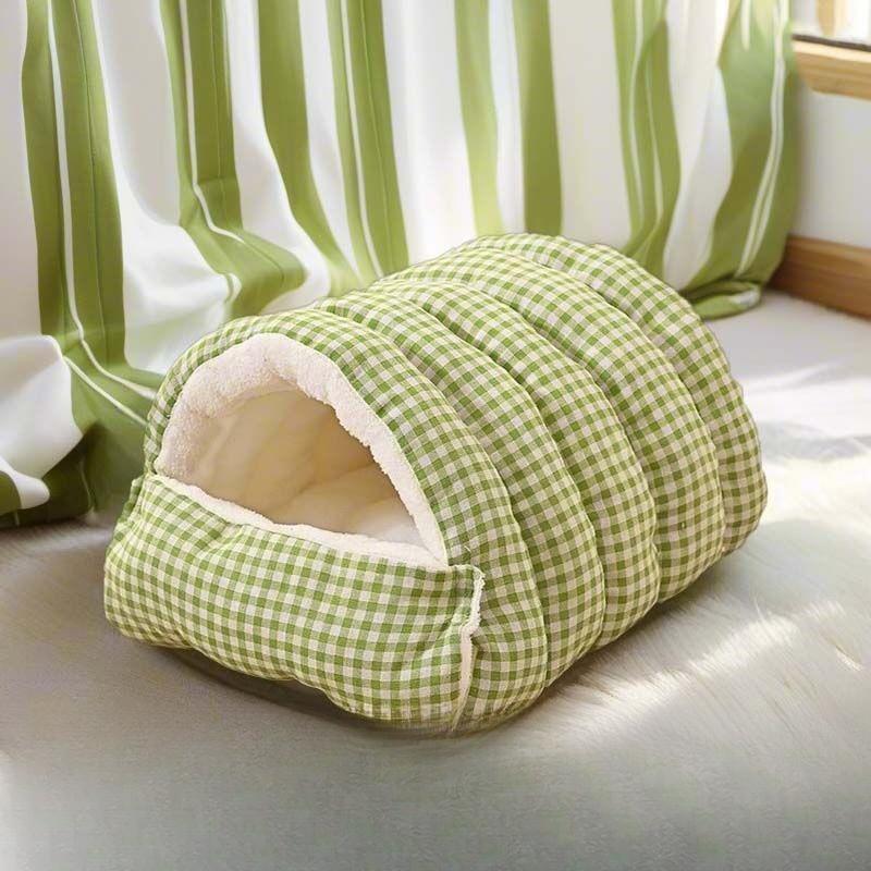 Warm Enclosed Cat Bed Winter Pet House for Cats Dogs All Seasons Cozy Amazon New Pet Supplies
