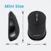 Perixx Compact Wireless Bluetooth Compatible with and Mac Black PERIMICE-802 Mouse, Windows, Android, Tablets, Linux, -