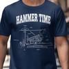 Hammer Time Piano Action Diagram T-Shirt, Musician Gift