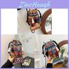 Ethnic Art Fashion Canvas Fishshaped Shoulder Bag With Tassels For Summer Outings