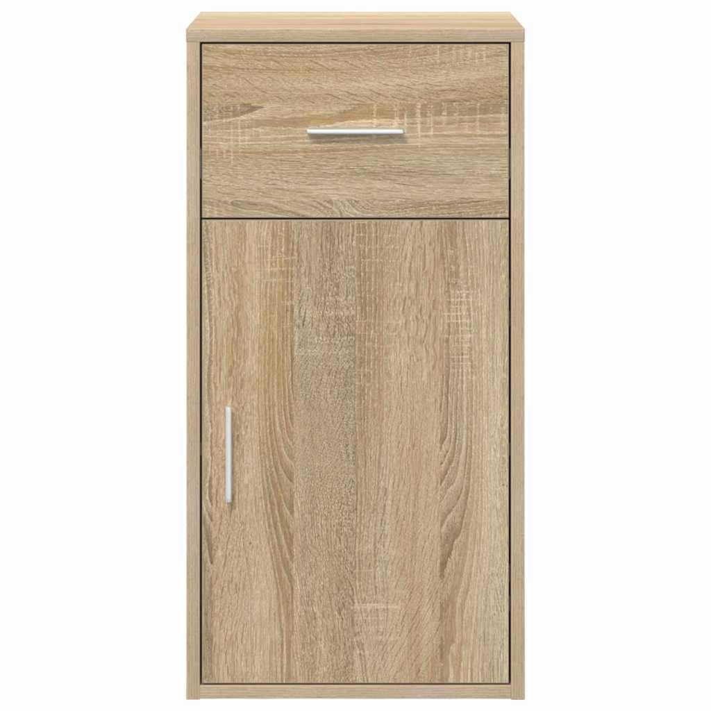 Sideboard with Drawers Sonoma Oak 38 x 34 x 75 cm